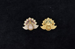 ACCESSORIES  Brouche 006 GOLDEN STONE RUBY
