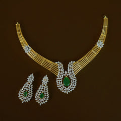 NECKLACE Necklace 075 Hasli DIAMOND EMERALD