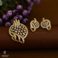 PENDANT SET CHAINS pendant set 207 DIAMOND WHITE