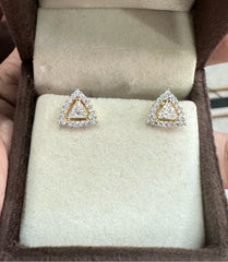 Earring Eartops 135 DIAMOND DUAL PLATING DIAMOND LOOK
