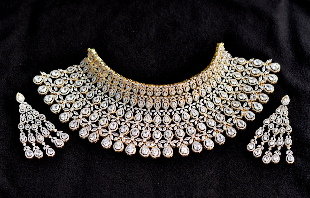 CHOKER Choker 019 DIAMOND DUAL PLATING DIAMOND LOOK
