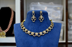 NECKLACE Necklace 831 MOISSANITE MEHNDI POLISH