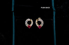 Earring Eartops 048 DIAMOND RUBY