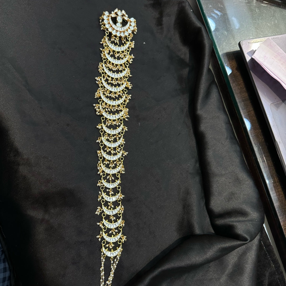 ACCESSORIES EAR Kundan jada 002 KUNDAN medium