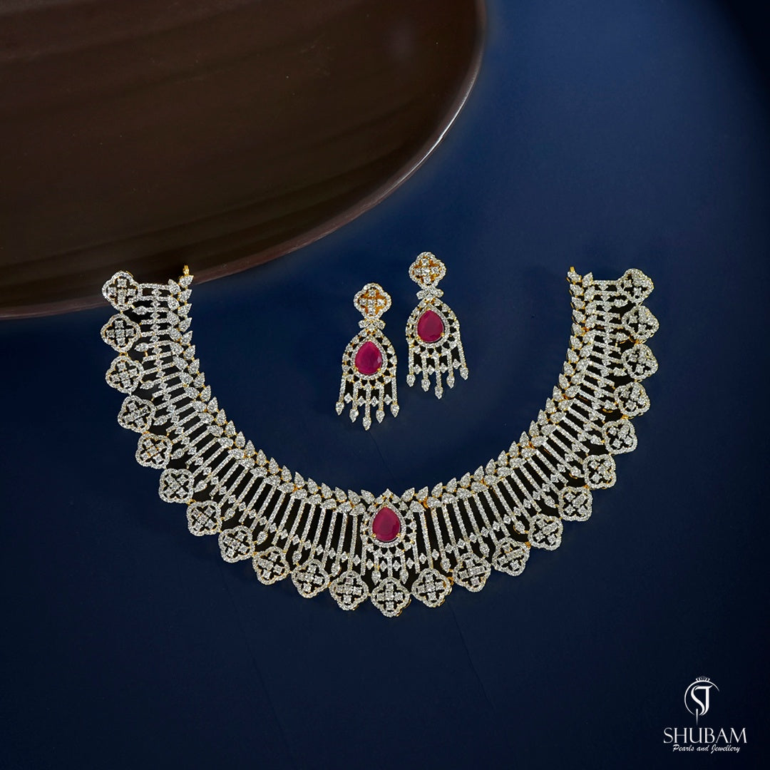 NECKLACE necklace 114 DIAMOND RUBY
