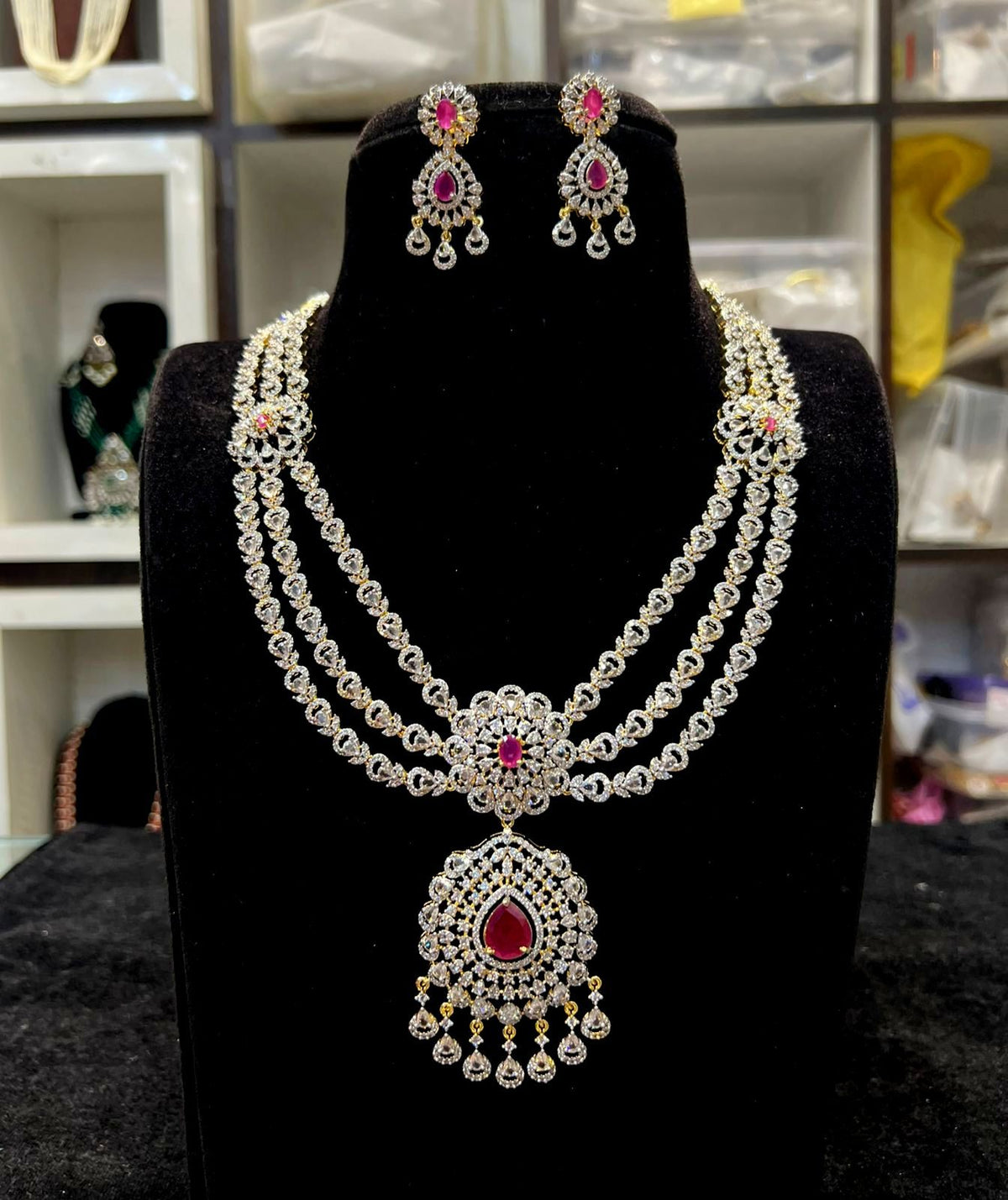 NECKLACE necklace 617 DIAMOND RUBY