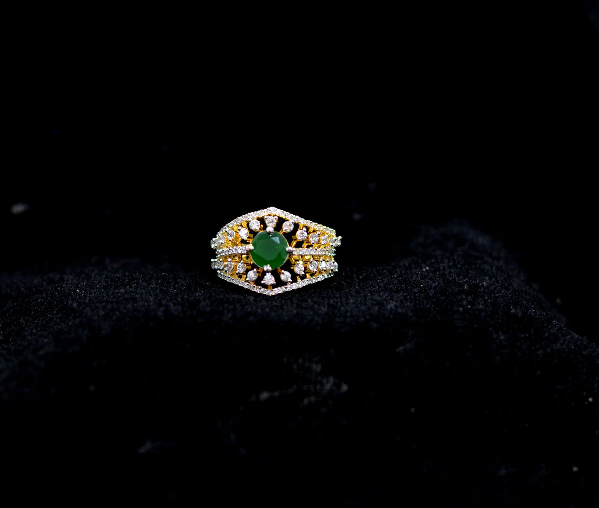 FINGERRING Fingerring 63 DIAMOND EMERALD