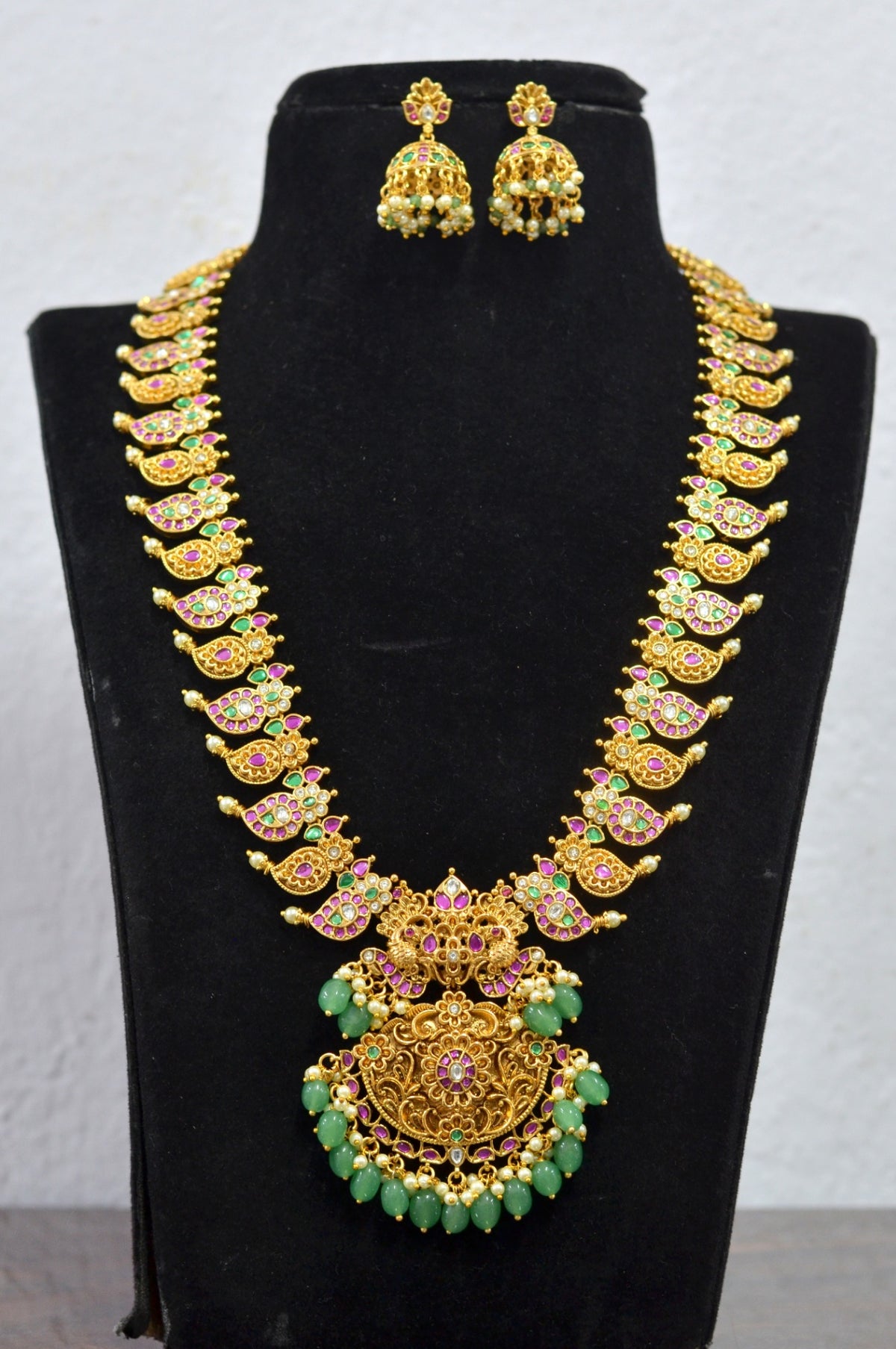 NECKLACE Necklace 952 NAKSHI JADAU MIX MULTI COLOR - MU LONG