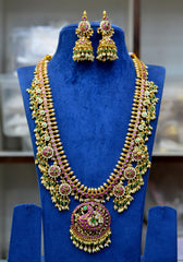 NECKLACE Guttapusalu 030Long  - GUU030 KEMPU JADAU LOOK MULTI COLOR