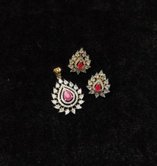 PENDANT SET / LOCKETS pendant set 265 DIAMOND RUBY