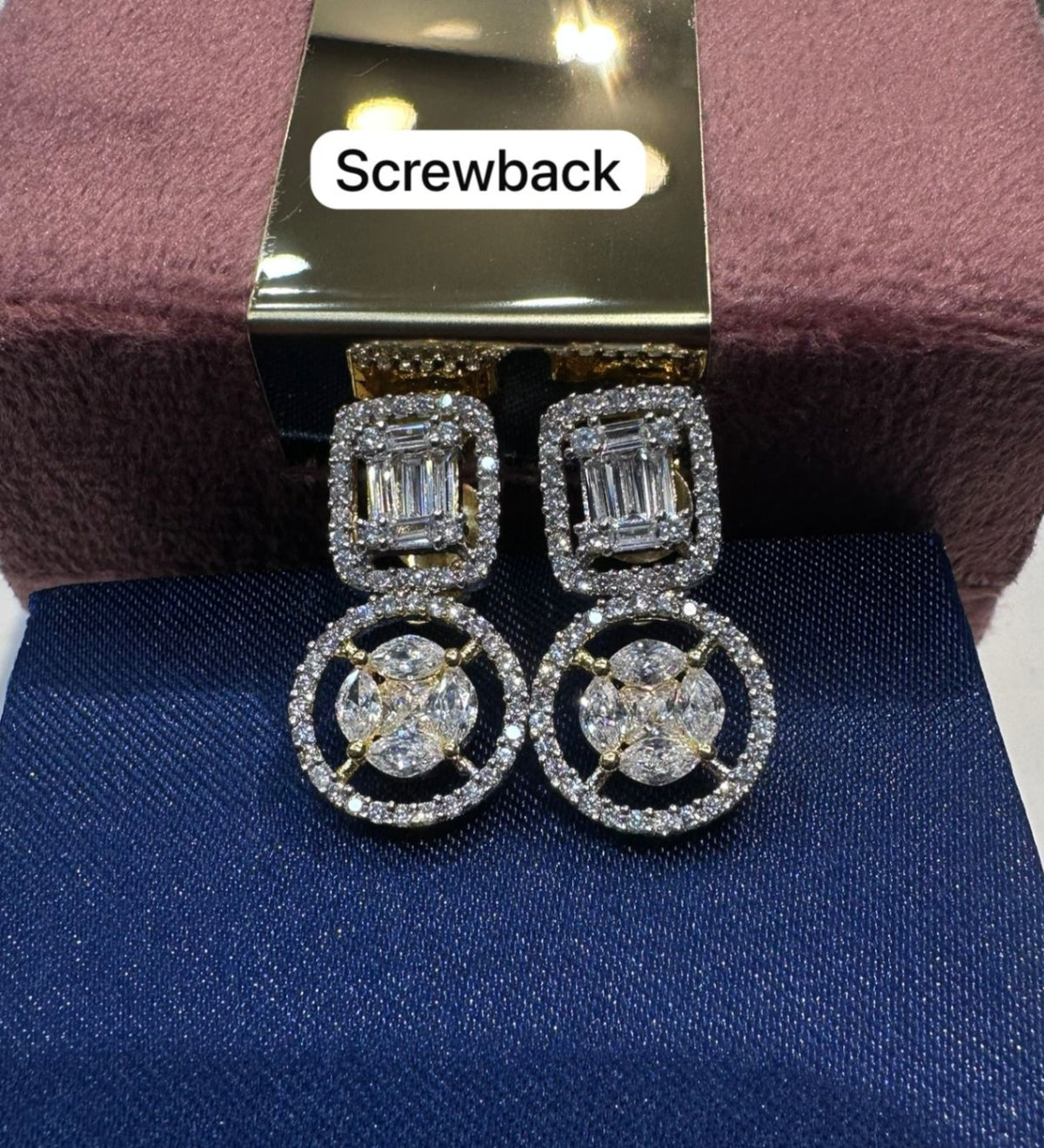 Earring Eartops 192 DIAMOND  WHITE