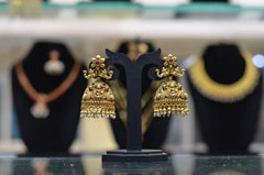 Earring Jhumka 169 GOLDEN NAKSHI ANTQIUE MULTI COLOR
