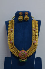NECKLACE Long Kasul necklace 641 NEW NAKSHI JADAU MIX EMERALD