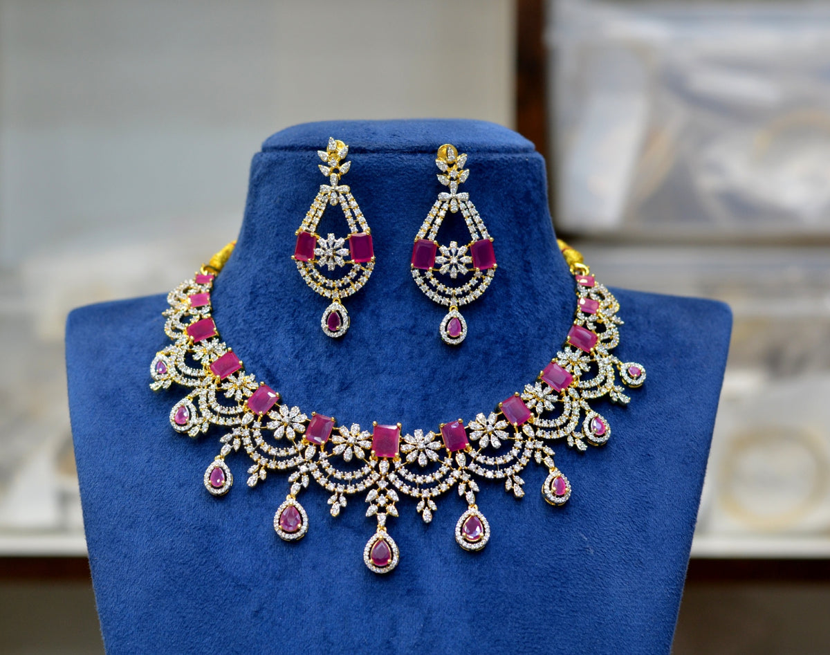 NECKLACE necklace 756 DIAMOND RUBY