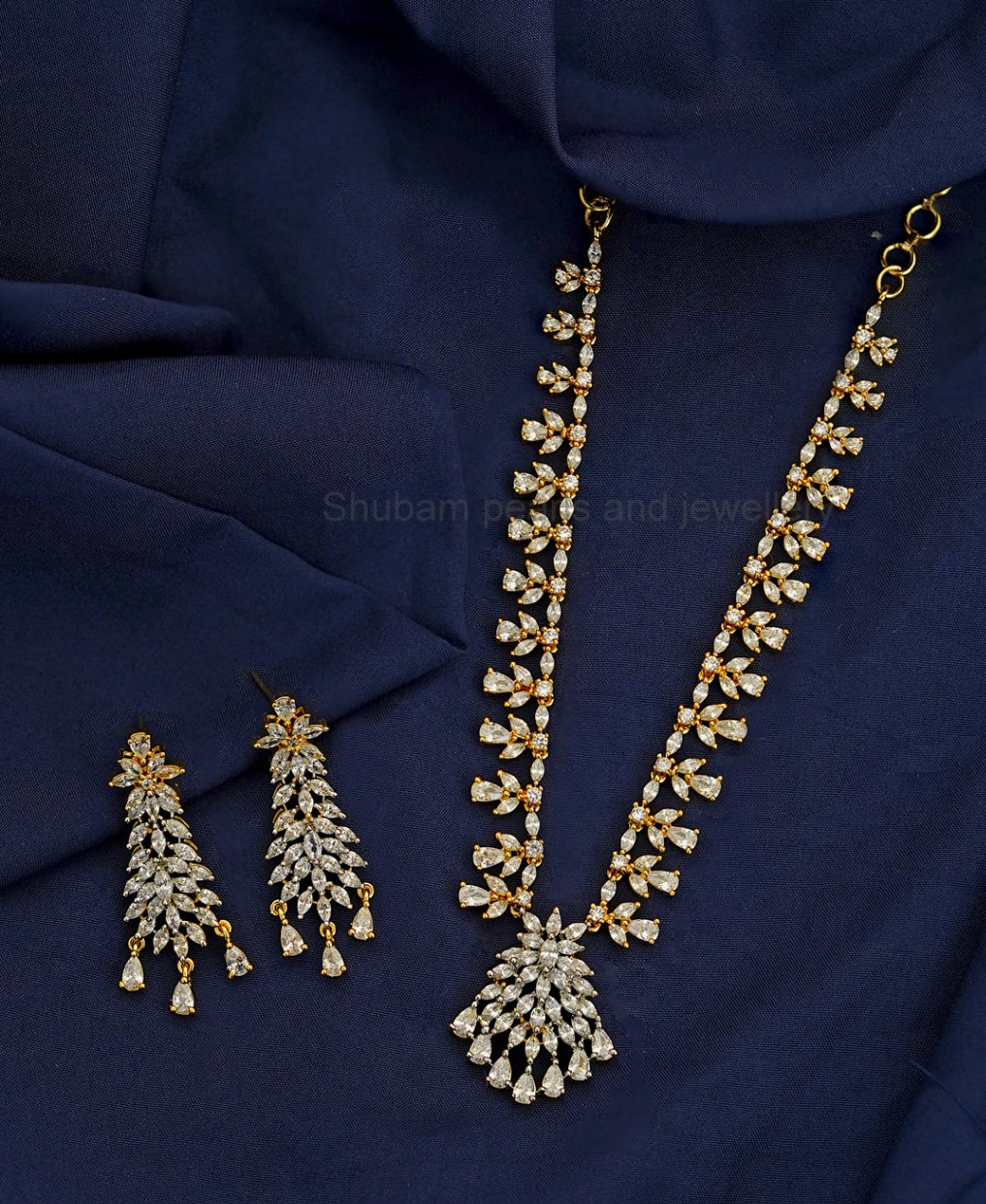 NECKLACE Necklace 780 DIAMOND DUAL PLATING DIAMOND LOOK