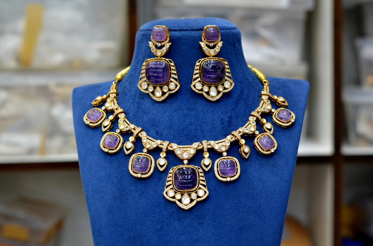 NECKLACE Necklace 818 MOISSANITE EMETHYST PURPLE