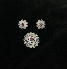 PENDANT SET / LOCKETS pendant set 298 DIAMOND RUBY