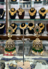 Earring earrings 103 VICKTORIAN  EMERALD