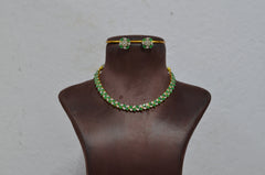 NECKLACE nk022 DIAMOND  EMERALD