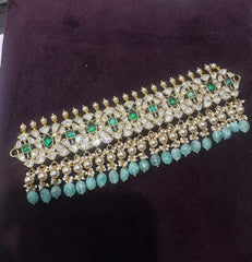 JADAU necklace 590 MOZONITE EMERALD