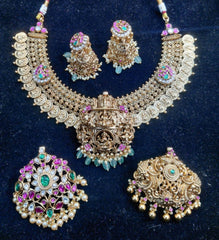 NECKLACE Kasul necklace 641 NAKSHI JADAU MIX MULTI COLOR