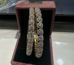 BRACELET/BANGLE Bangle 047 DUAL PLATING DIAMOND LOOK 2'4