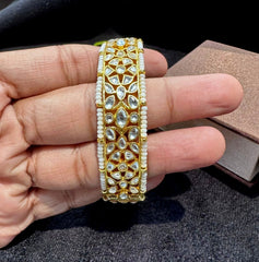 BRACELET/BANGLE SINGLE KADA 046 GOLDEN 2'4