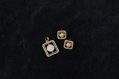 PENDANT SET / LOCKETS PS016 DIAMOND WHITE