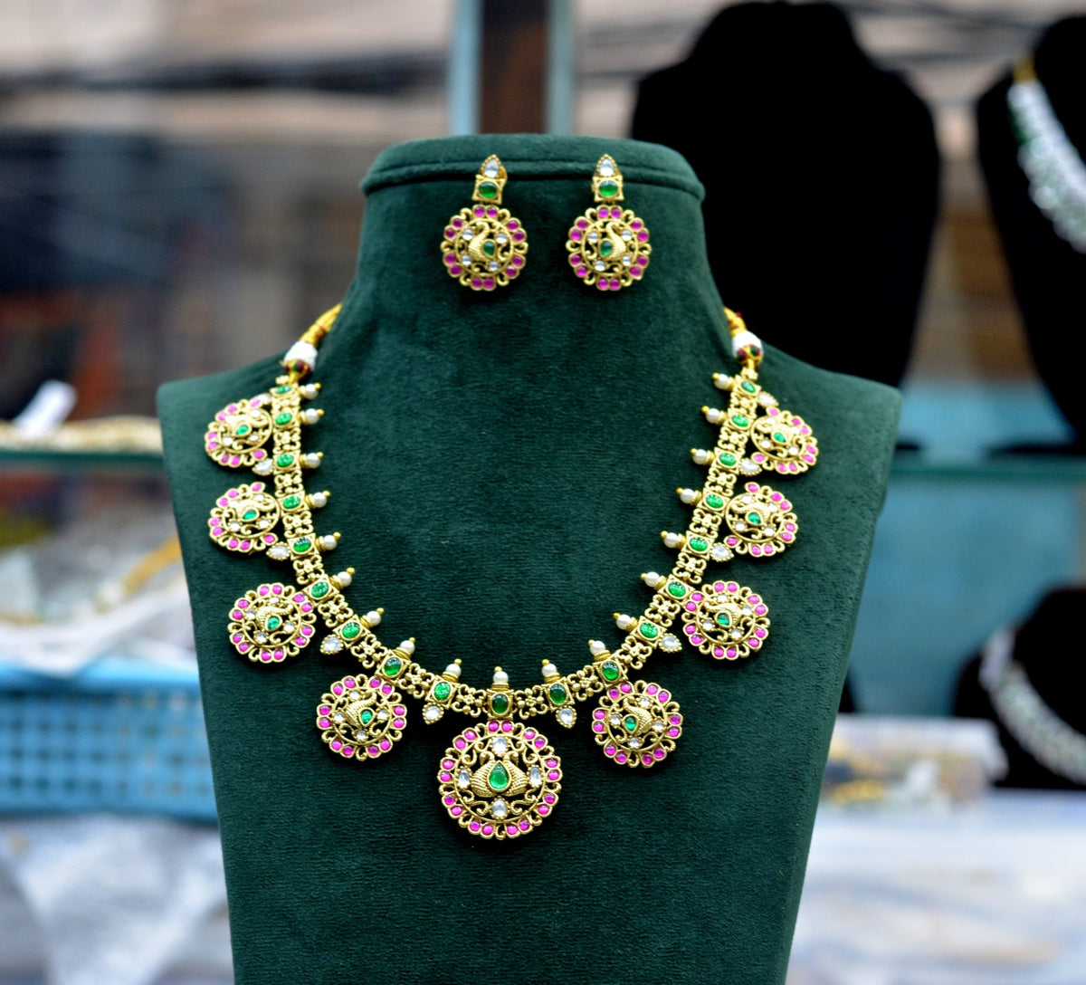 NECKLACE Necklace 788 JAdau With Mozonite MULTI COLOR