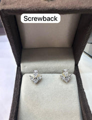 Earring eartops 084 DIAMOND WHITE
