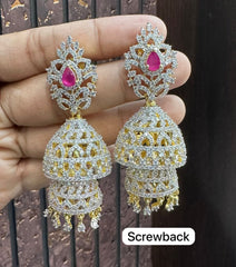 Earring ER011 DIAMOND  RUBY