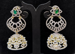 Earring Er057 DIAMOND  EMERALD