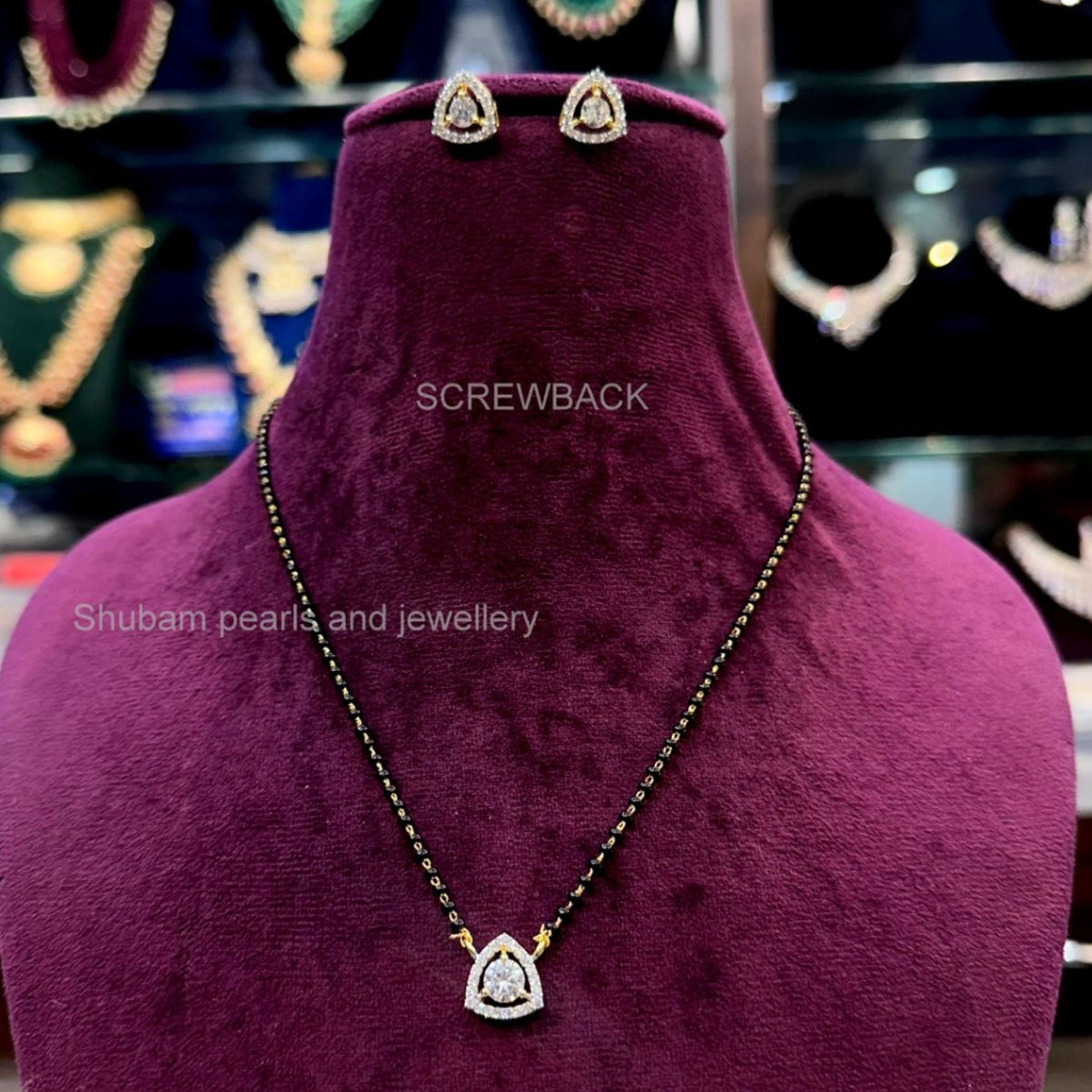 MANGALSUTRA MNG016 DIAMOND  WHITE