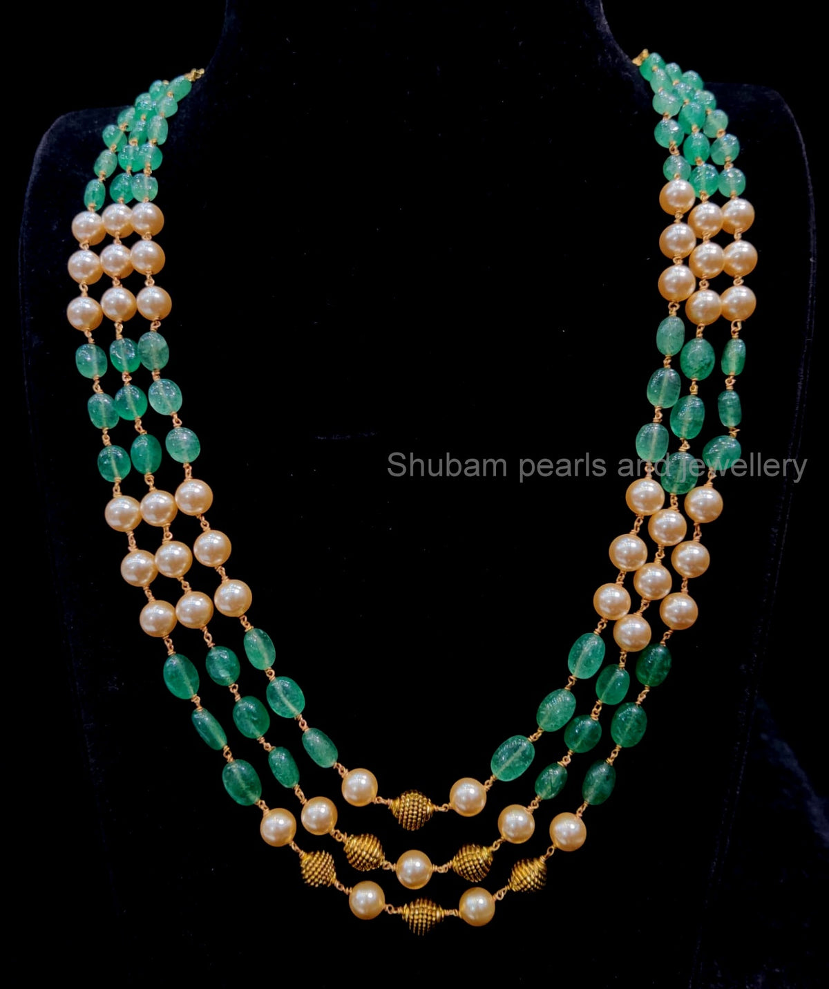BEADS MALA AND CHAINS Natural beads 002 MULTI COLOR 18-20