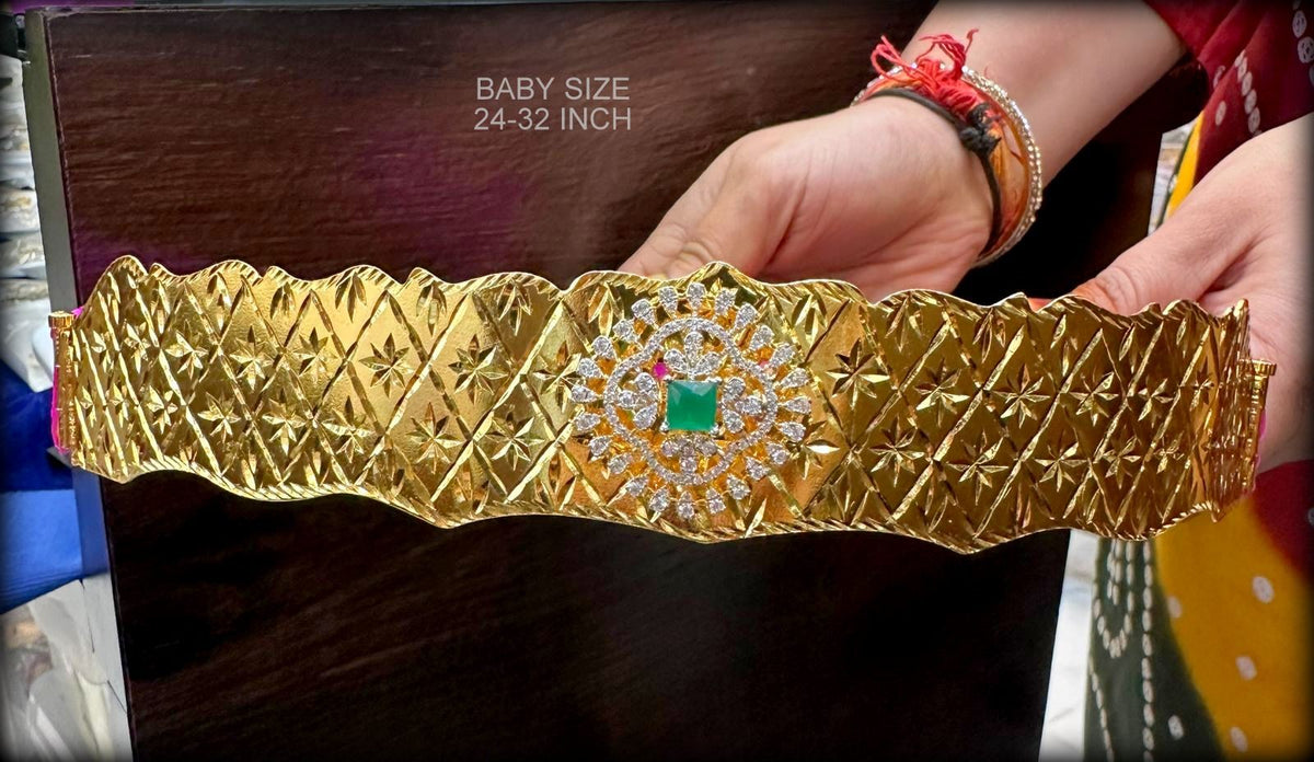 VADDANAM BABY BELT 002 DIAMOND EMERALD