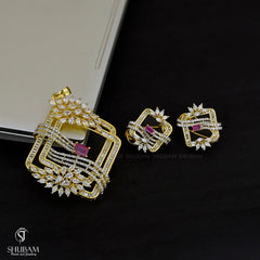 PENDANT SET CHAINS Pendant set 212 DIAMOND RUBY