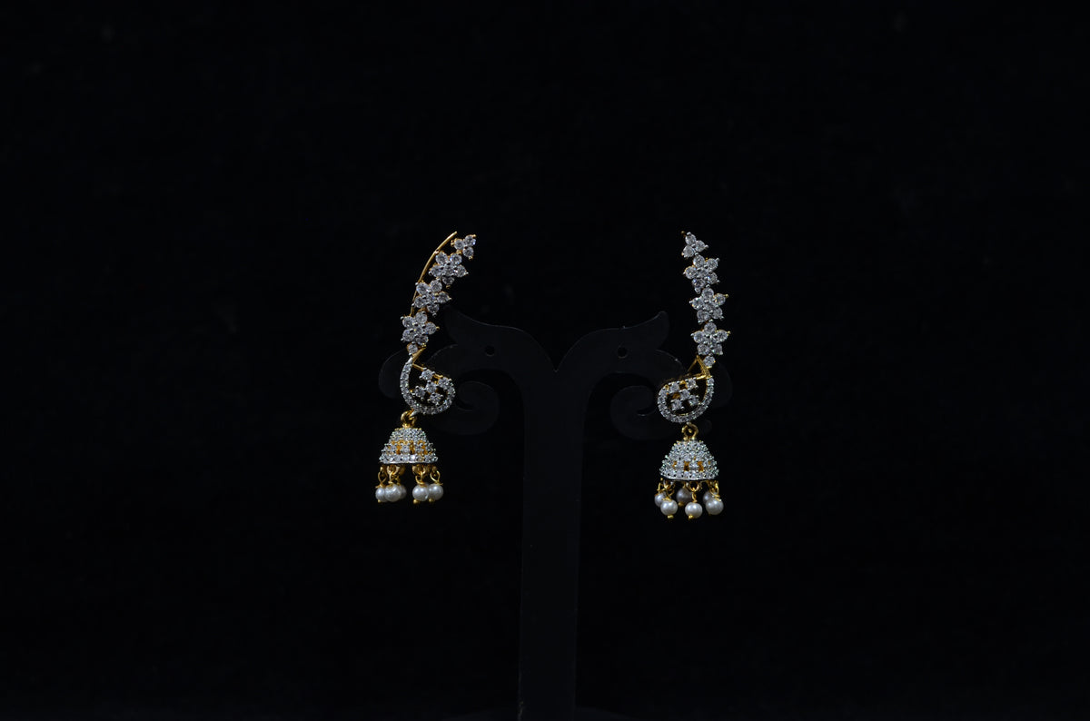Earring Earcuff 018 DIAMOND  WHITE