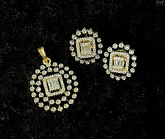 PENDANT SET CHAINS pendant set 172 DIAMOND WHITE