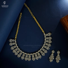 NECKLACE Necklace 660 DIAMOND DUAL PLATING DIAMOND LOOK